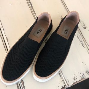 Ugg black women slip on 8
